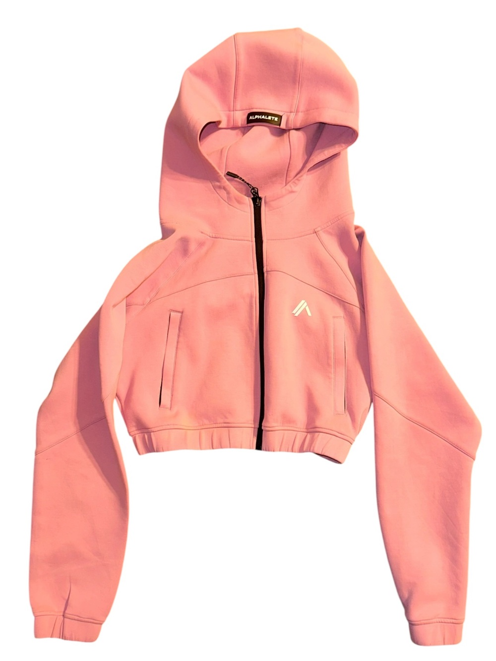 Alphalete 2 piece Cropped Zip Hoodie & Shorts Set - Picture 9 of 9
